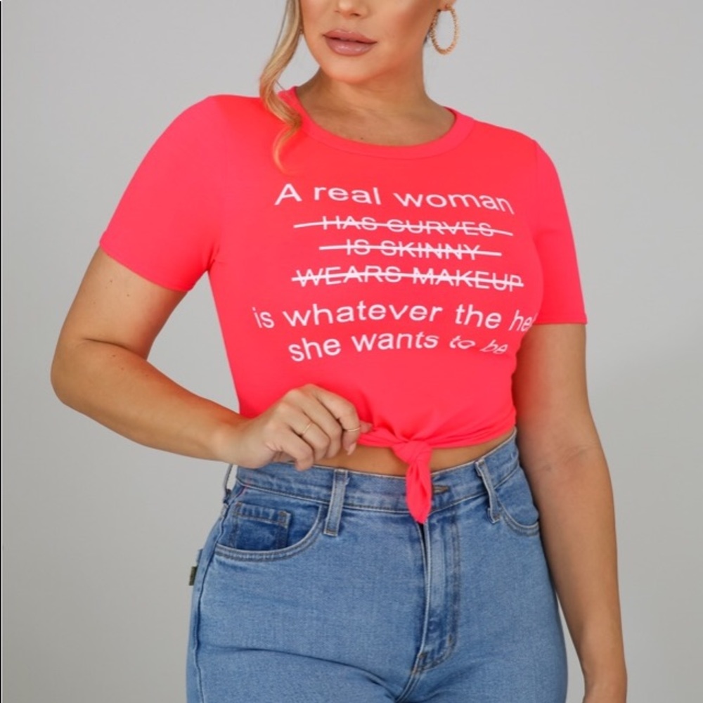 A real woman top COMING Wednesday